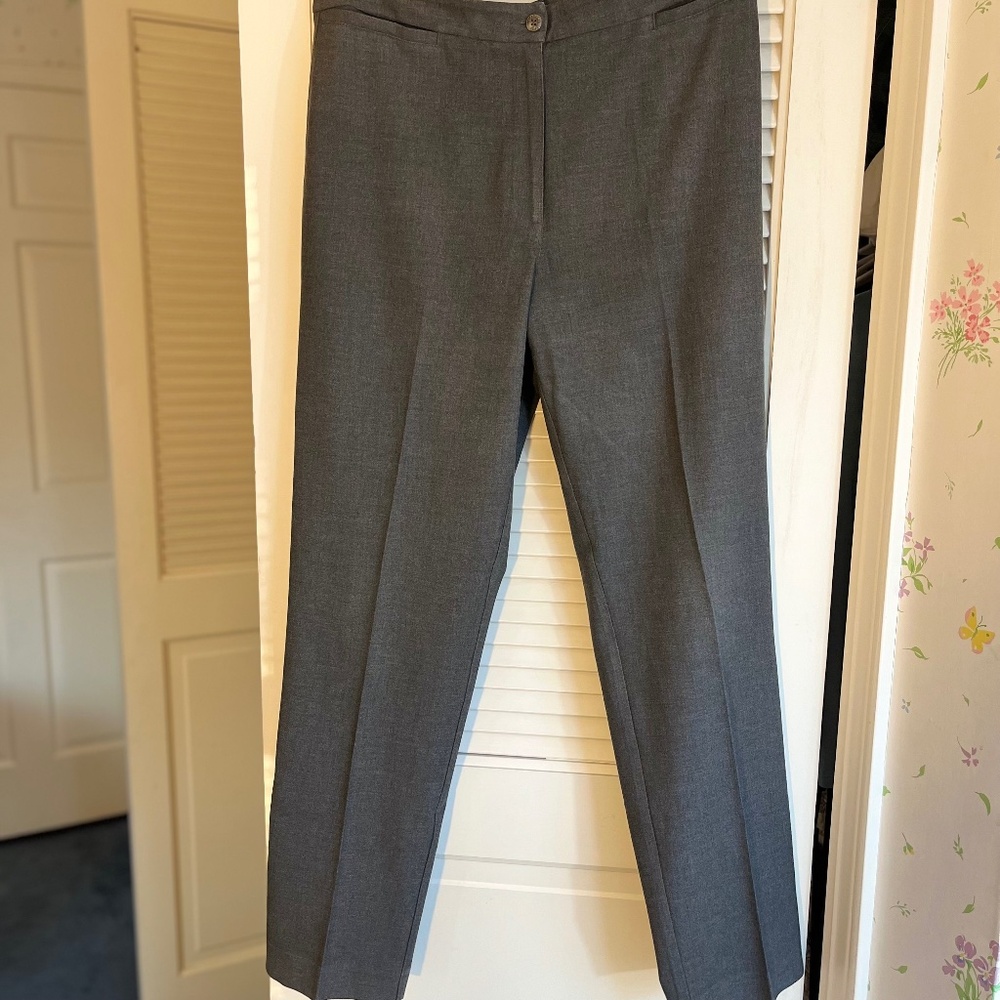 Liz Claiborne LizSport Vintage Gray Dress Pants Sz 14P